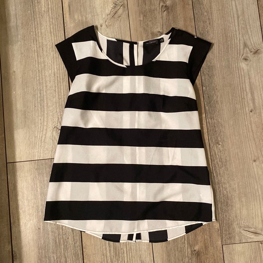 The Limited Women’s Small Button Up Back Sheer Blouse